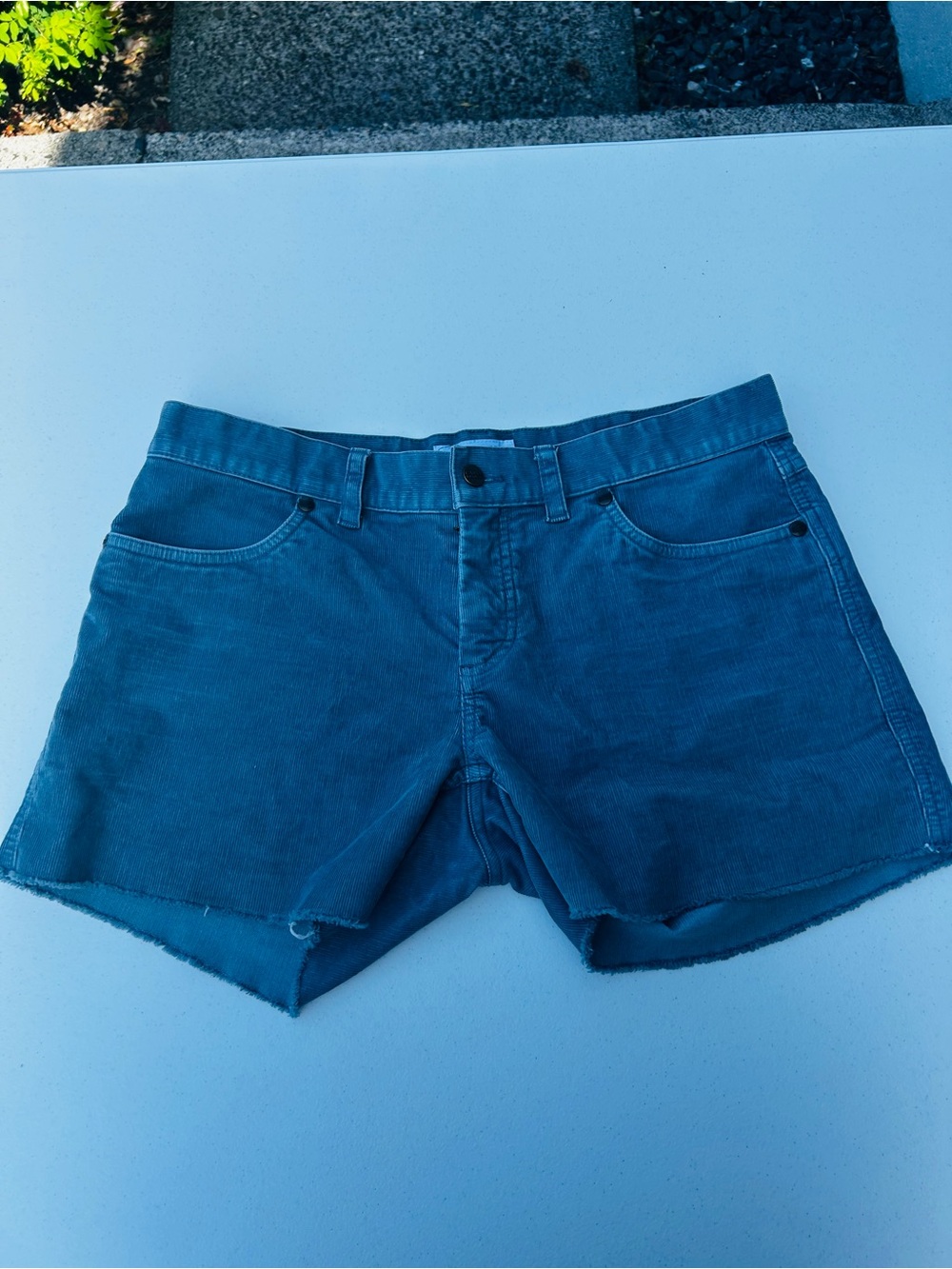 Carve Designs Slate Blue Cutoff cord Shorts - Picture 4 of 11